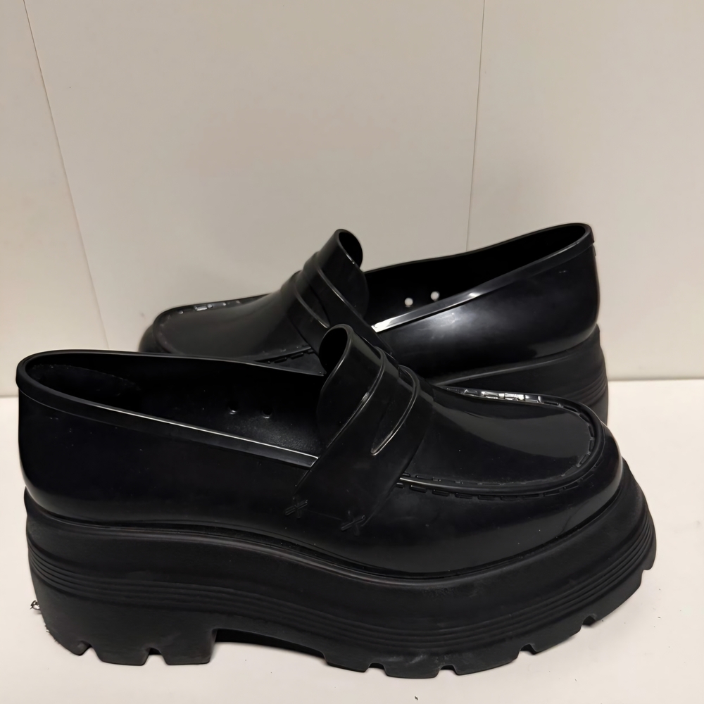 Melissa Glossy Black Loafers